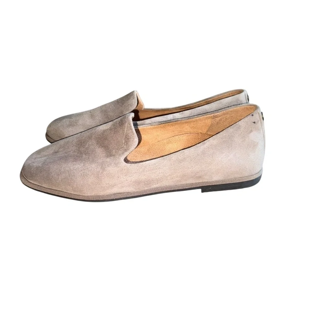 Vionic Willa Tan Suede Loafers Womens Size 9